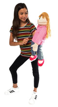 Load image into Gallery viewer, Emily, Girl Puppet, Peach Skin (25")