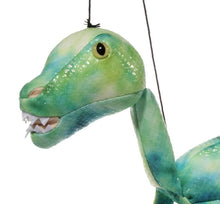 Load image into Gallery viewer, Dinosaur Marionette, Green (Small - 8")