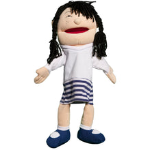 Load image into Gallery viewer, Double Face Girl Puppet, (Asian) (14")