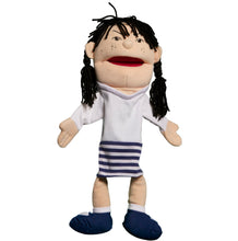 Load image into Gallery viewer, Double Face Girl Puppet, (Asian) (14")