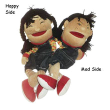 Load image into Gallery viewer, Double Face Girl Puppet (Hispanic) (14")