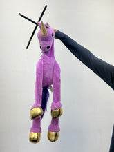 Load image into Gallery viewer, Jumbo Purple Unicorn marionette(IMPERFECT 1337)