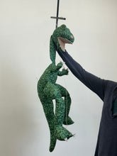 Load image into Gallery viewer, Jumbo Green Dino Marionette (IMPERFECT 1446)