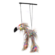 Load image into Gallery viewer, Rainbow Flamingo Marionette (Small - 8")
