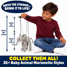 Load image into Gallery viewer, Elephant Marionette (Small - 8")
