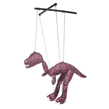Load image into Gallery viewer, Dinosaur Marionette, Burgundy (Small - 8")