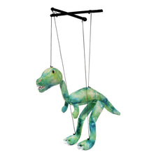 Load image into Gallery viewer, Dinosaur Marionette, Green (Small - 8")