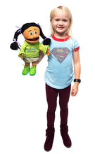 Load image into Gallery viewer, Spanish Girl Puppet, Cristo Te Ama! Shirt (14")