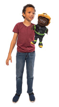 Load image into Gallery viewer, Fireman Puppet, Black (14")