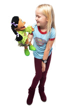 Load image into Gallery viewer, Jasmine, Hispanic Girl Puppet (14")