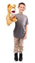 Load image into Gallery viewer, Silly Kitty Puppet, Orange (14")