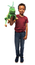 Load image into Gallery viewer, Silly Grasshopper Puppet (15")