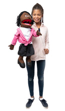 Load image into Gallery viewer, Barbara, Woman Puppet, Black (25")