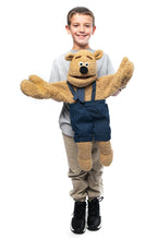 Load image into Gallery viewer, Teddy Bear Puppet, Two handed with Mittens (28")