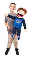 Load image into Gallery viewer, Christian Boy Puppet, G.A.P. God Answers Prayers Shirt (25")