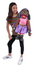 Load image into Gallery viewer, Superhero Girl Puppet, Black (25")