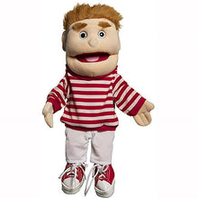 Load image into Gallery viewer, Boy Puppet, Striped Shirt (14&quot;)
