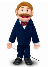 Load image into Gallery viewer, Dad Goodman Puppet Blue Suit, White (28")