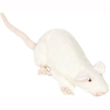 Load image into Gallery viewer, Rat Puppet, White (13")