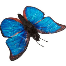 Load image into Gallery viewer, Blue Morpho Butterfly Puppet (12")