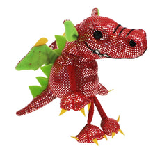 Load image into Gallery viewer, Dragon Finger Puppet, Red (6")