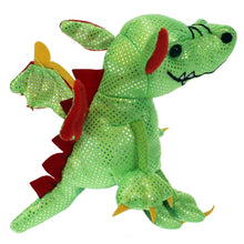Load image into Gallery viewer, Dragon Finger Puppet, Green (6")