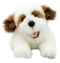 Load image into Gallery viewer, Brown and White Dog Puppet (20")