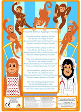 Load image into Gallery viewer, Five Little Monkeys (Song Mitt)