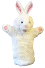 Load image into Gallery viewer, Rabbit Puppet, White - Long Sleeved (15")