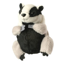 Load image into Gallery viewer, Badger Finger Puppet (6")