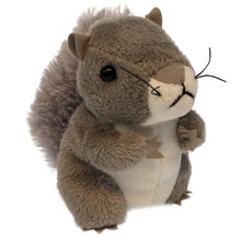 Load image into Gallery viewer, Squirrel Finger Puppet, Grey (6")