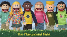 Load image into Gallery viewer, Boys and Girls Puppet Set, The Playground Kids (6 25&quot; Full Body Puppets)
