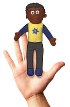 Load image into Gallery viewer, Jordan Boy Finger Puppet (7.5&quot;)
