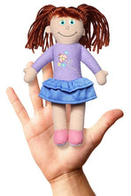 Load image into Gallery viewer, Amy Girl Finger Puppet (7.5&quot;)
