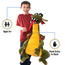 Load image into Gallery viewer, Jumbo Dragon Puppet (32")