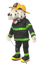 Load image into Gallery viewer, Dalmatian Firefighter Puppet (25")