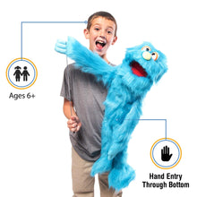 Load image into Gallery viewer, Monster Puppet, Blue (30")