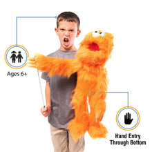 Load image into Gallery viewer, Monster Puppet, Orange (30")