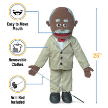 Load image into Gallery viewer, Pops, Grandpa Puppet, Black (25")
