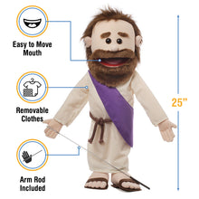 Load image into Gallery viewer, Biblical Jesus Puppet, with Rope Belt (25")