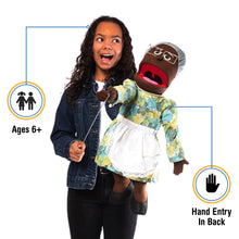Load image into Gallery viewer, Granny, Grandma Puppet, Black (25")