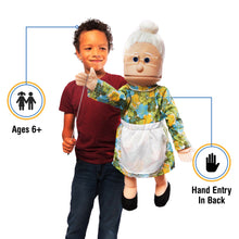 Load image into Gallery viewer, Granny, Grandma Puppet, Peach (25")