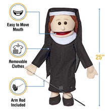Load image into Gallery viewer, Nun Puppet, Peach (25")