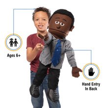 Load image into Gallery viewer, Calvin, Dad Puppet, Black (25")