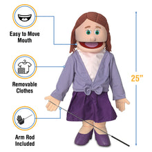 Load image into Gallery viewer, Sarah, Woman Puppet, Peach Skin (25")