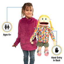 Load image into Gallery viewer, Cindy, Girl Puppet, Peach Skin (25")
