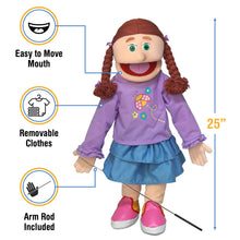 Load image into Gallery viewer, Amy, Girl Puppet, Peach Skin (25")