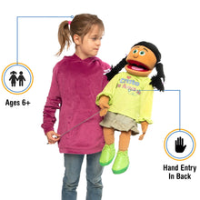 Load image into Gallery viewer, Spanish Christian Girl Puppet, Cristo Te Ama (25")