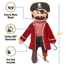 Load image into Gallery viewer, Pirate Puppet, with Peg  (25")