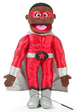 Load image into Gallery viewer, Superhero Boy Puppet, Black (25")